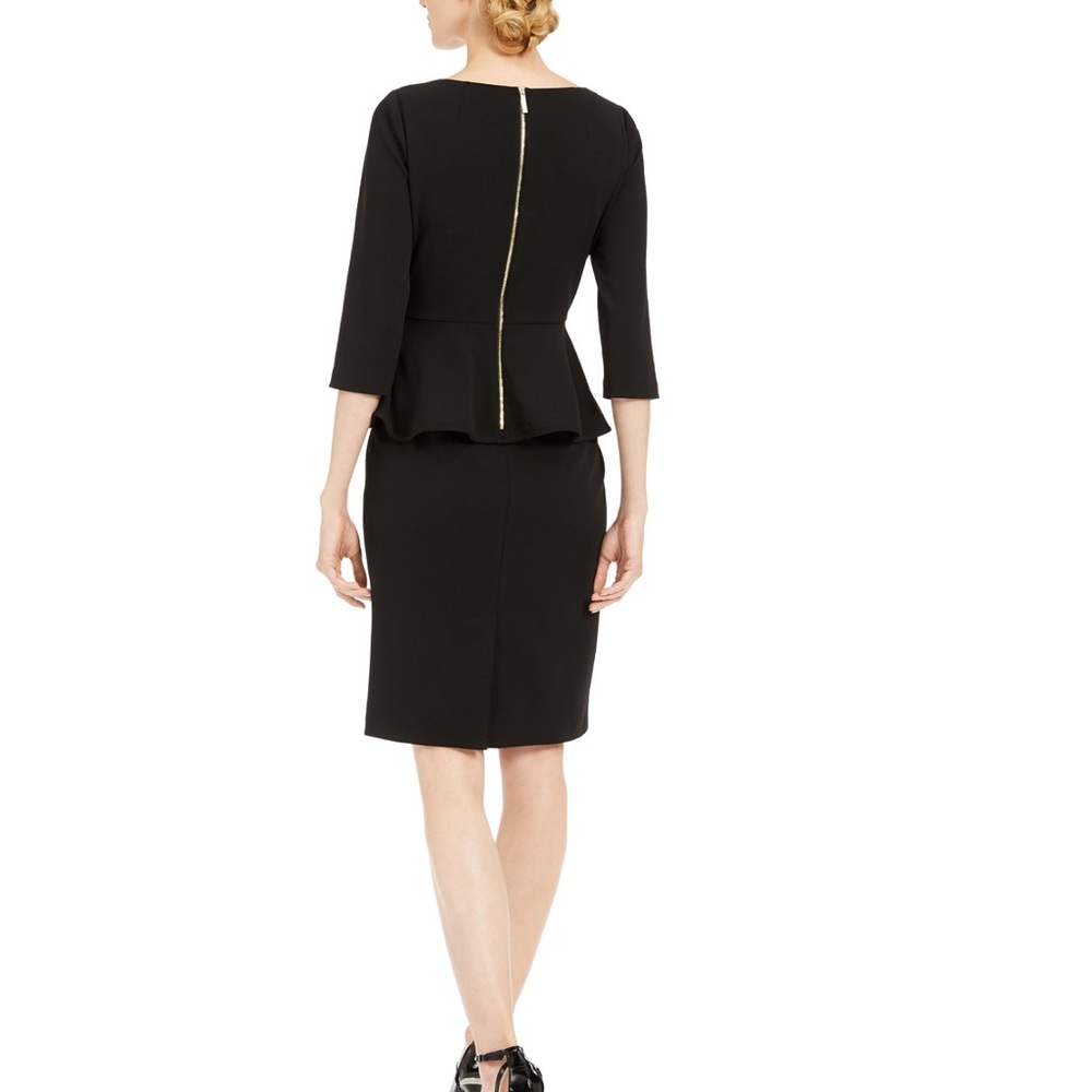 Calvin Klein peplum sheath dress.